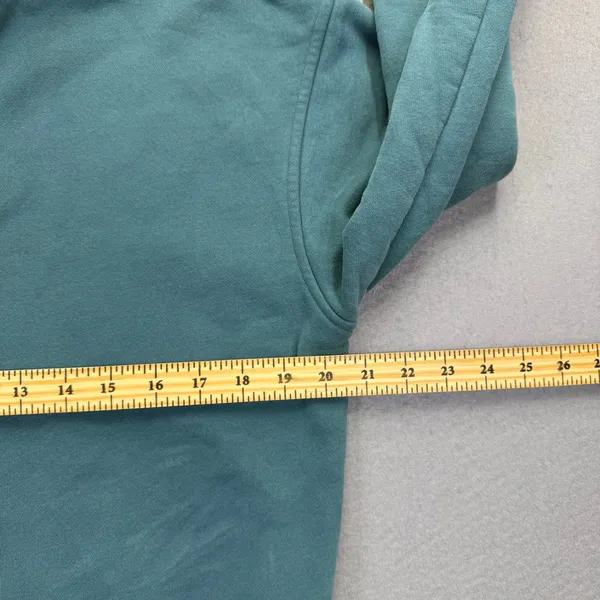 Vuori Restore Hoodie‎ Womens Small Teal Blue Organic Cotton Pullover VW2042 - Image 3