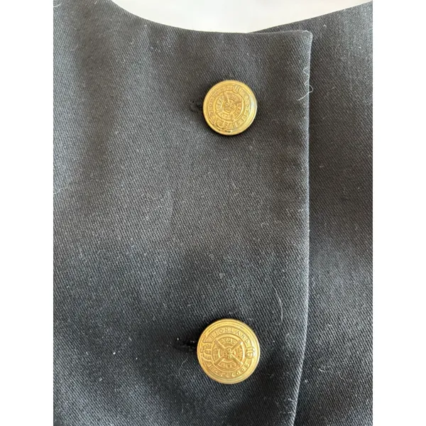 Vintage Buddy Bates Black Blazer with Gold Crest Buttons Sz‎ 18 - Image 3