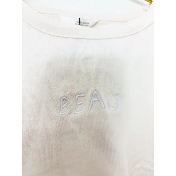 NWT Zara Cape Sleeve Cotton Shirt Size Medium Cream Beau Embroidered 4424/151 - Image 8