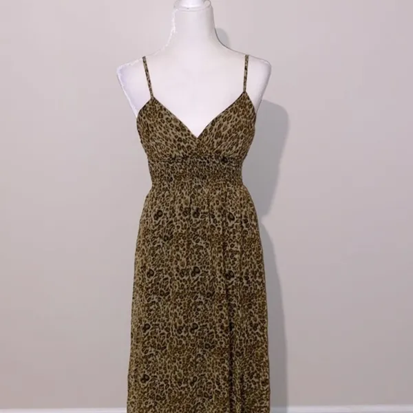 90’s vintage cheetah print maxi dress - Image 6