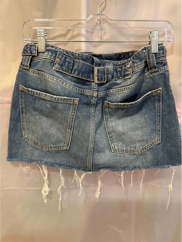 We The Free Denim Mini Skirt Size 25 - Image 3