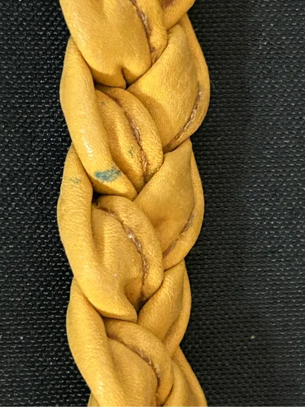 Bueno Women’s Mustard Yellow Braided Handle Women's Shoulder Bag Purse - Image 7
