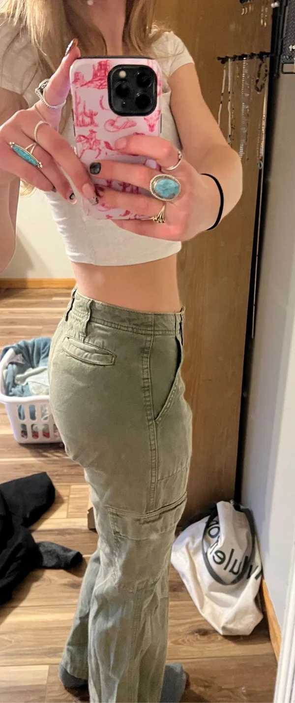 Aeropostale sage green aéropostale cargo pants - Image 4