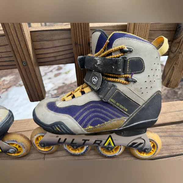 Vintage 90’s Ultra Wheels Inline Skates Gray Size 9 - Image 6