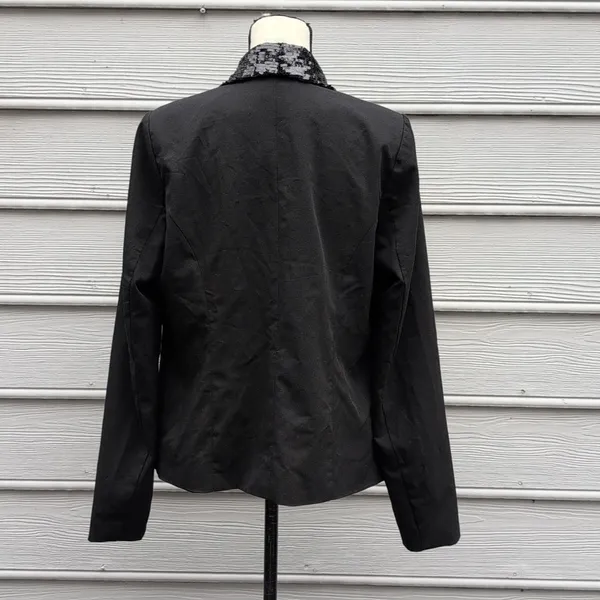 NWT Forever 21 Black Blazer | Sequin Lapel Black Blazer - Image 5