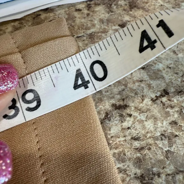 Tan Pants Side Pocket Elastic Waistband Medium - Image 7