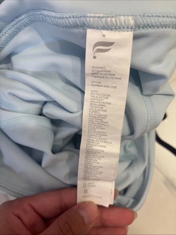 Fabletics Light Blue Pleated Athletic Tennis Golf Skort Size Small - Image 2