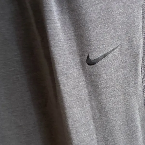 Nike Dri Fit Just Do It Foldover Knit Pull On Jogger Pants Grey L - Image 7