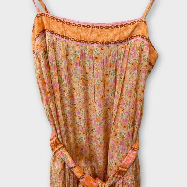 BILLABONG Wish For You Sleeveless Midi Sundress In Pink Dream Size Small - Image 9
