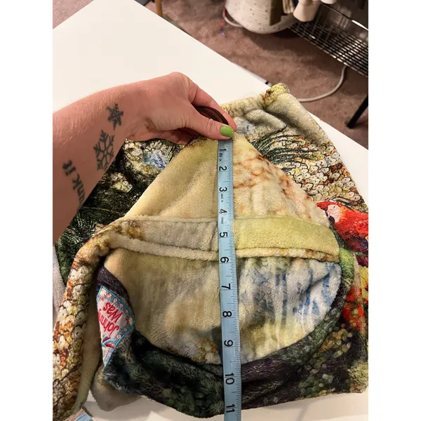 Johnny Was Cozy Plush Drawstring Bucket Sling Bag Large Tropical Parrot Jungle - Image 14