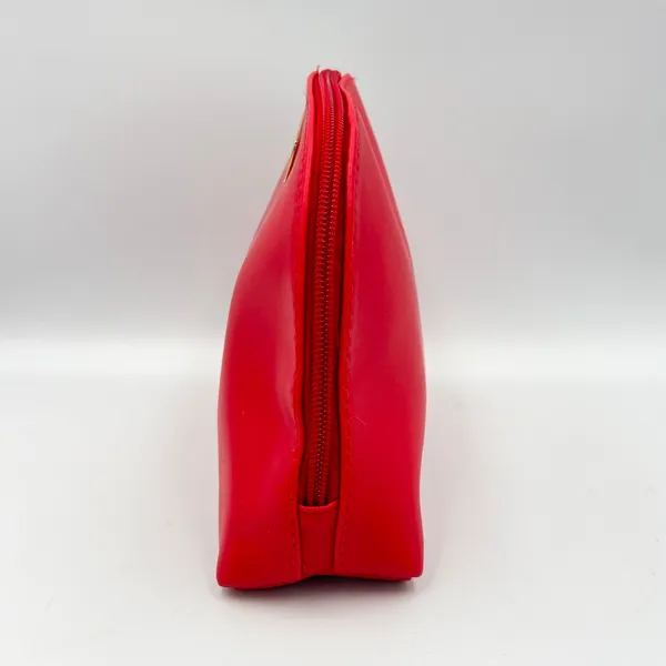 Ferragamo Parfums Red Cosmetic Bag Toiletry Pouch Travel Zip‎ Makeup Case 9x6” - Image 7
