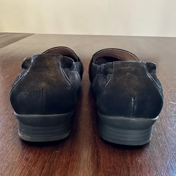 Dansko Black Nubuck Bow Loafer Comfort Shoes EU 38 US 7.5–8 - Image 4