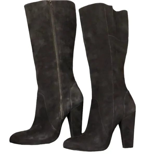 Steve Madden Joan grey suede knee-high boots size 8.5 - Image 2