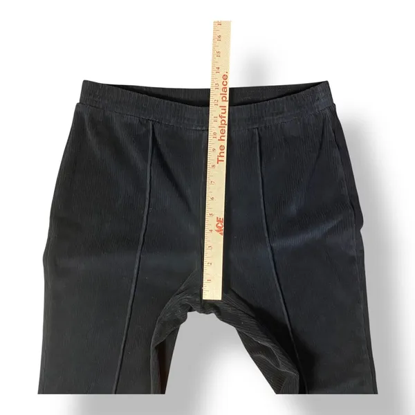 Aerie Ribbed Kick Flare Pants Womens‎ Size L Black Lounge - Image 7