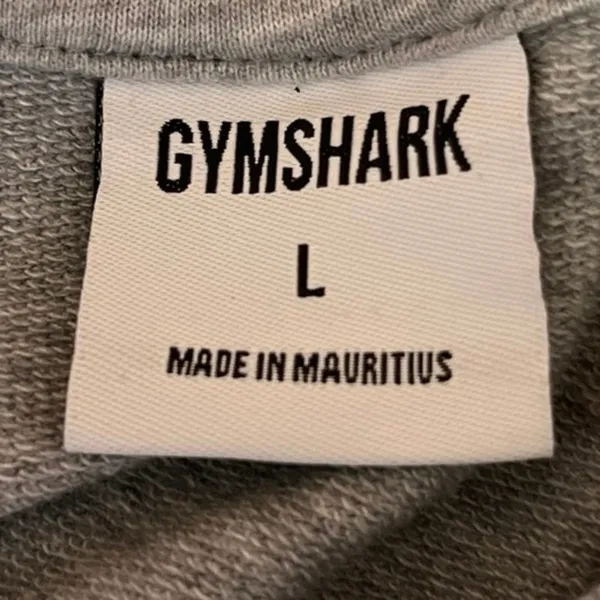 Gymshark Womens Grey Crew Neck Raglan Long Sleeve Training Cropped Sweater Top L - Image 3