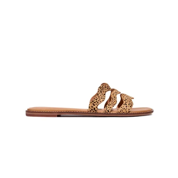 Madewell The Wave Slide Sandal in Spotted Calf Hair Size 5.5 - Image 2