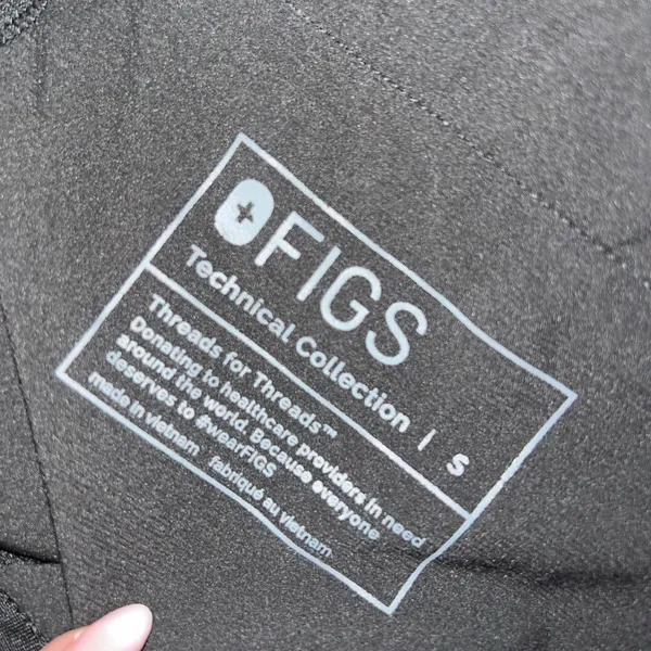 FIGS Black Zamora Jogger Scrub Pants Size Small - Image 8