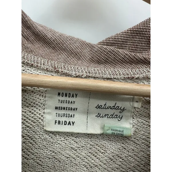 Anthropologie Saturday Sunday Sweater Dress Women Scoop Neck Tie Waist Half Sleeve Sz Small‎ - Image 7