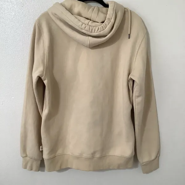 S-Ponder Y2K Style Graphic Funny Japanese Cat on Shark Cream‎ Cozy Hoodie XL - Image 5