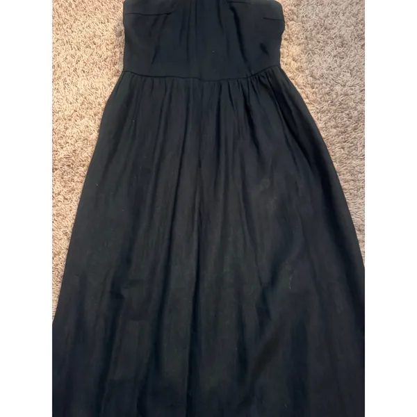 A New Day Black‎ Sleeveless Midi Dress XS Smocked Back - Image 2