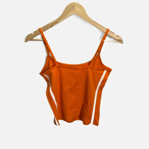 Wild Fable Orange American Football Graphic Cami Top with Side Stripes Small NWT - Image 5