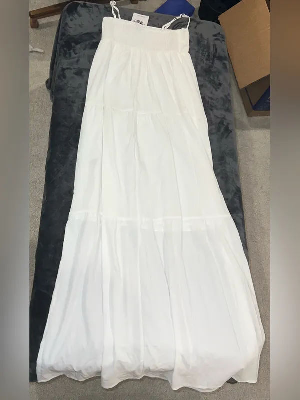 Princess Polly Warrego Maxi Dress in White Size 4 New with tag - Image 11