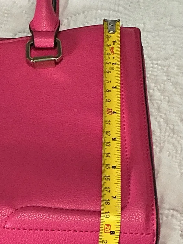 Nine West Strawberry Pink Shoulder Bag Purse Women’s Handbag Large - Image 12