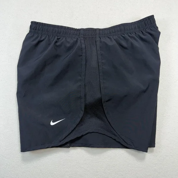 Nike Dri-FIT Tempo Womens Running Shorts Black Mesh Athletic Training Large - Image 4