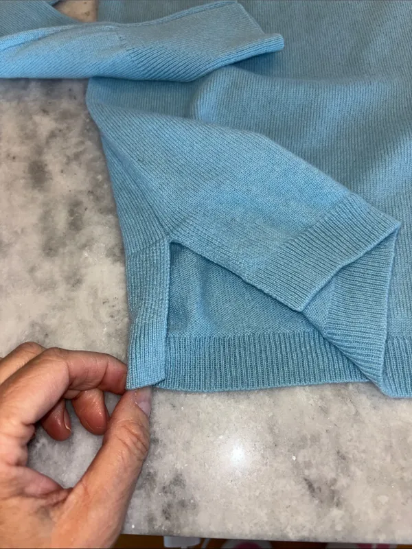 J. Crew Sky Blue Cashmere Crewneck Sweater - Image 6