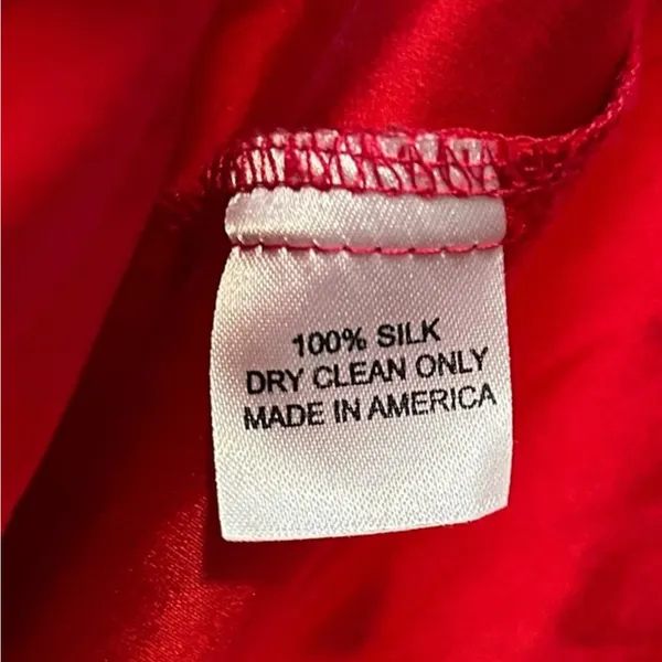 Amanda Uprichard Silk Tulip‎ Hem Adjustable Strap Cherry Red Mini Dress Sz Small - Image 5