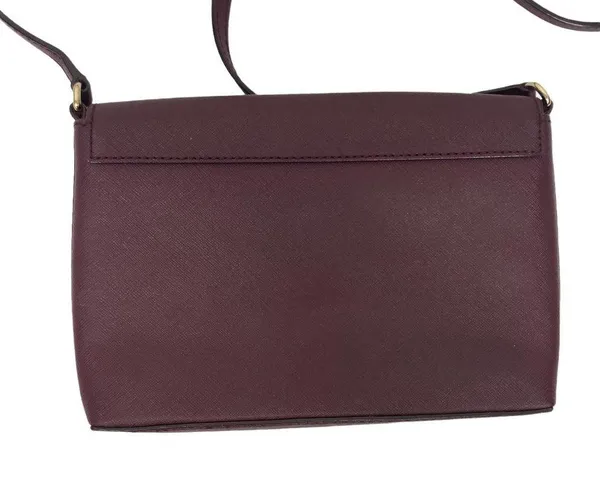 Kate Spade Maroon Leather Envelope Crossbody Bag - Image 3