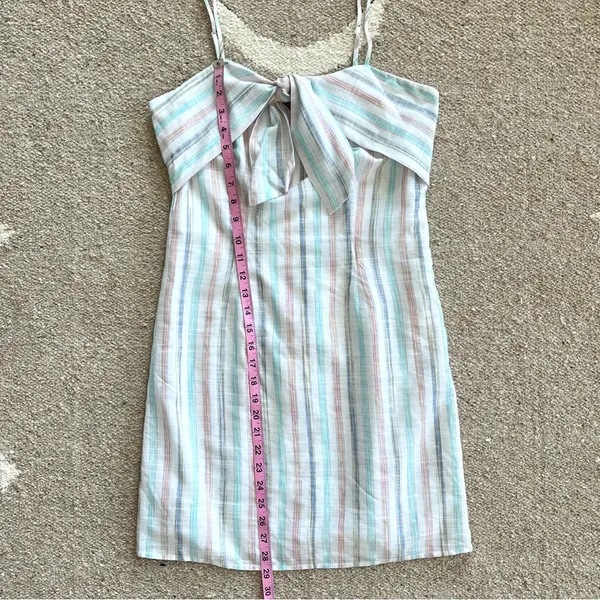 Cupcakes & Cashmere x Revolve Soleil Striped Mini Dress in Optic White Size 4 - Image 10