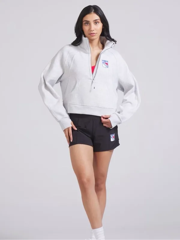 NWOT Lululemon x New York Rangers sz L Scuba Oversized Funnel Neck Half-Zip - Image 4