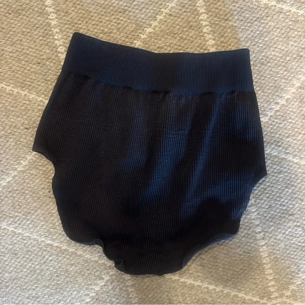 Free People Happiness Runs Brief Shorts in Washed Out Black - Image 5