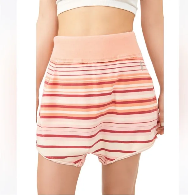 Free People Movement Hot Shot Stripe Print Shorts - Image 2