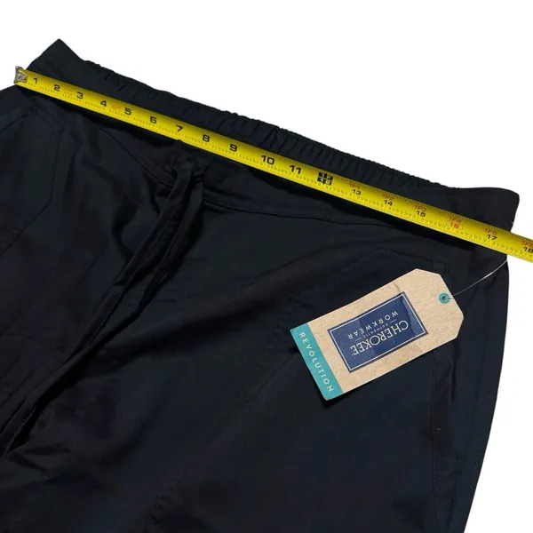 NEW Cherokee Workwear Black Scrub‎ Pants Medical Career Comfort Stretch LT - Image 11