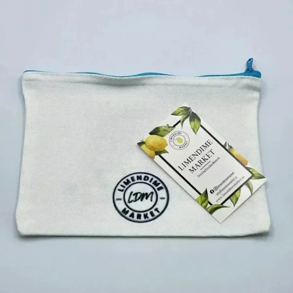 Halal Canvas Zipper Pencil Bag Makeup‎ Bag Pouch Bag Handmade NWT - Image 2