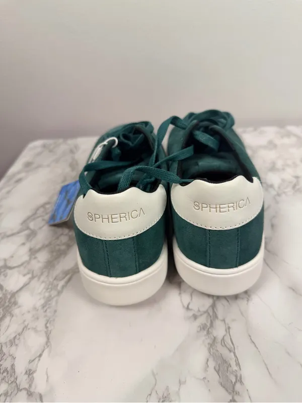New Geox Spherica Ecub-1 Woman Low Top Sneakers in dark green/white size 7 - Image 3