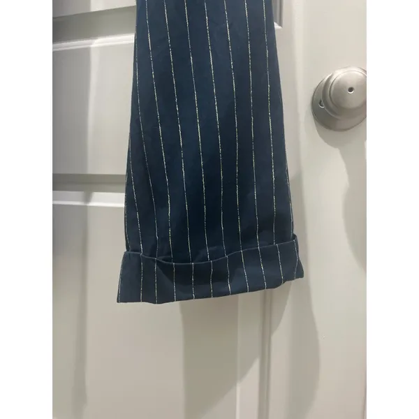 M Missoni Vintage Pinstriped Navy Trousers Sz 6 - Image 6