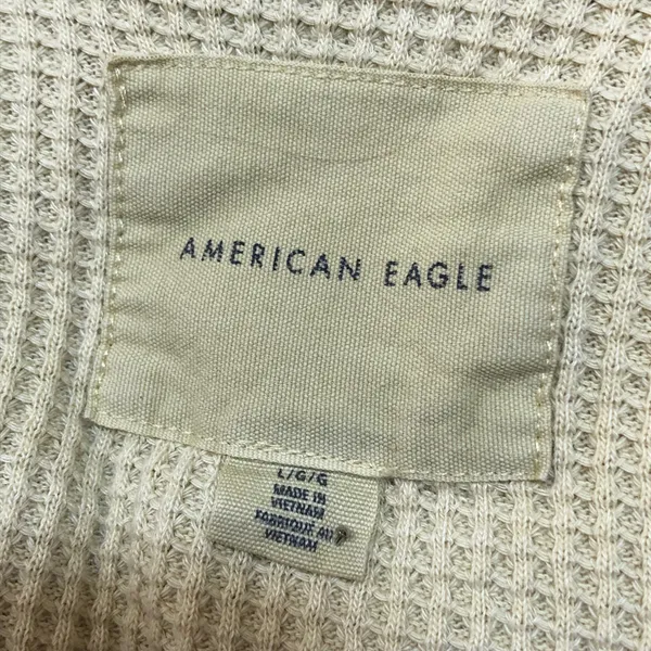 American Eagle Waffle Knit Hooded Shacket  - Image 3