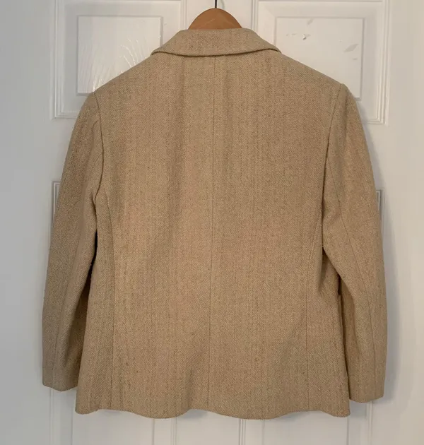 Ralph Lauren Black Label Silk Cotton Blend Blazer Jacket Size 4 - Image 2