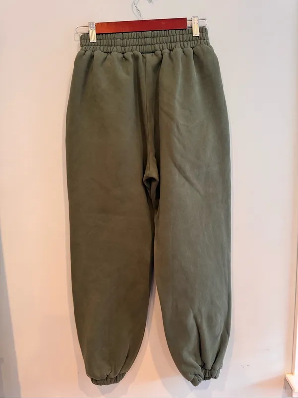 Comfrt Olive Green Sweatpants Joggers Size S - Image 4