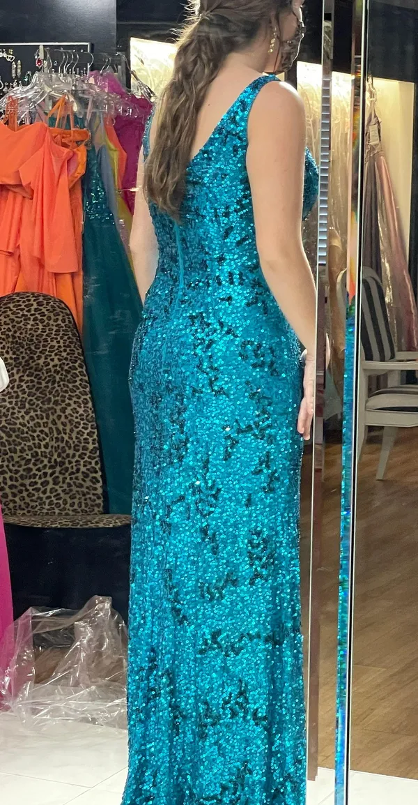 Blue Prom / Pageant Gown Size 6 - Image 4