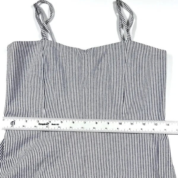 Brandy Melville Blue White Striped Mini Dress Sweetheart Sleeveless Italy EUC - Image 8