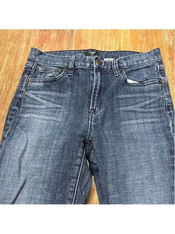 J Crew Blue Denim Straight Leg Jeans Size 27 Short - Image 2