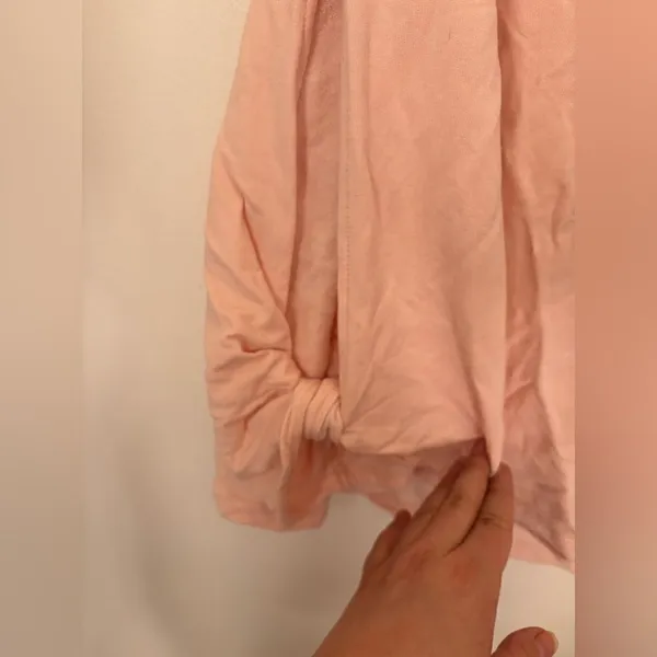 Lou & Grey Long Sleeve Cutout Arm Top Boat Neck Size XL Pink - Image 4