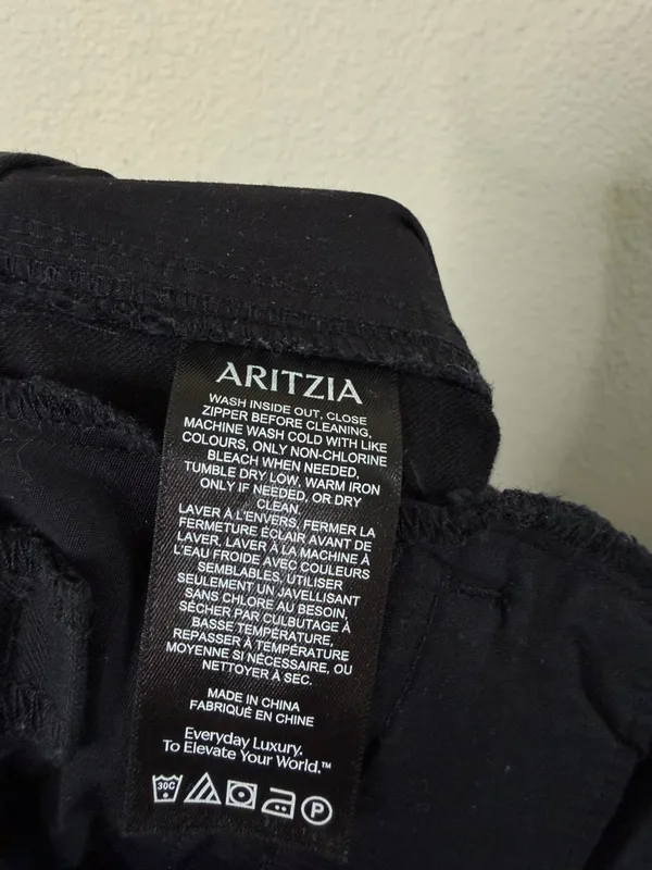 Aritzia Tna New Highway Cargo Pant‎ Black Womens Size 8 - Image 8