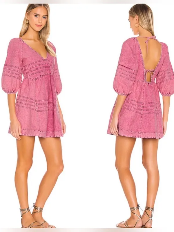 Free People Sweet Surrender Mini Dress Size Medium - Image 2