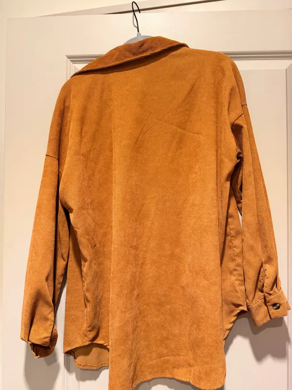 SheIn Orange corduroy jacket - Image 2