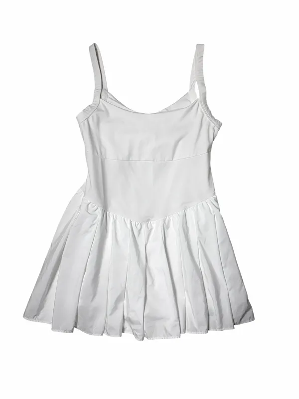 Free People Movement White Swing of Thing Tennis Dress Womens L - Image 2